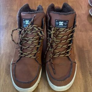 DC Men's Brown High-Top Sneakers